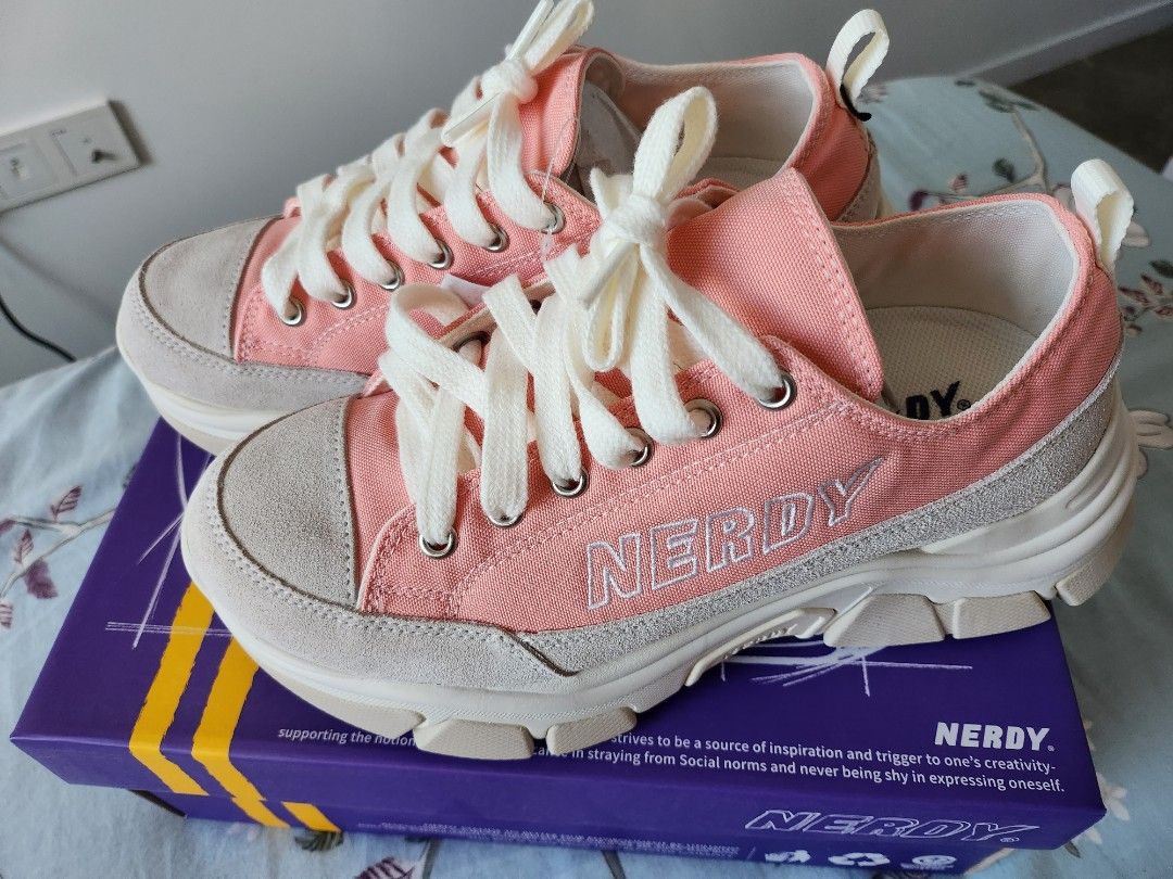 NERDY CANVAS LOW CUT CHUNKY SNEAKER Women s Fashion Footwear