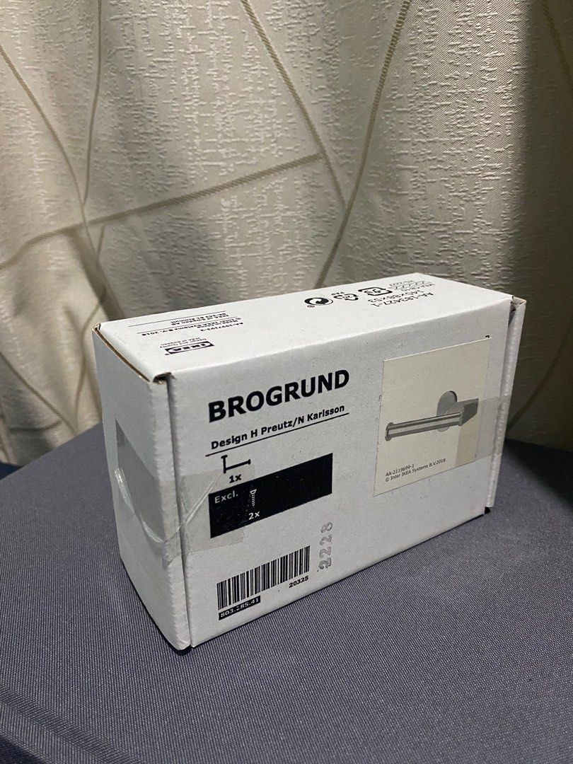 New IKEA 'Brogrund' Toilet roll holder, Furniture & Home Living