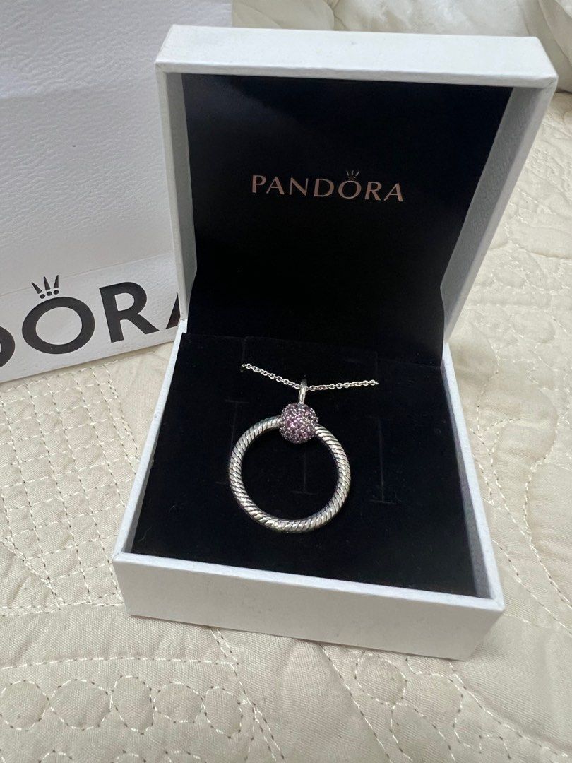 Pandora moments small clearance pavé o pendant