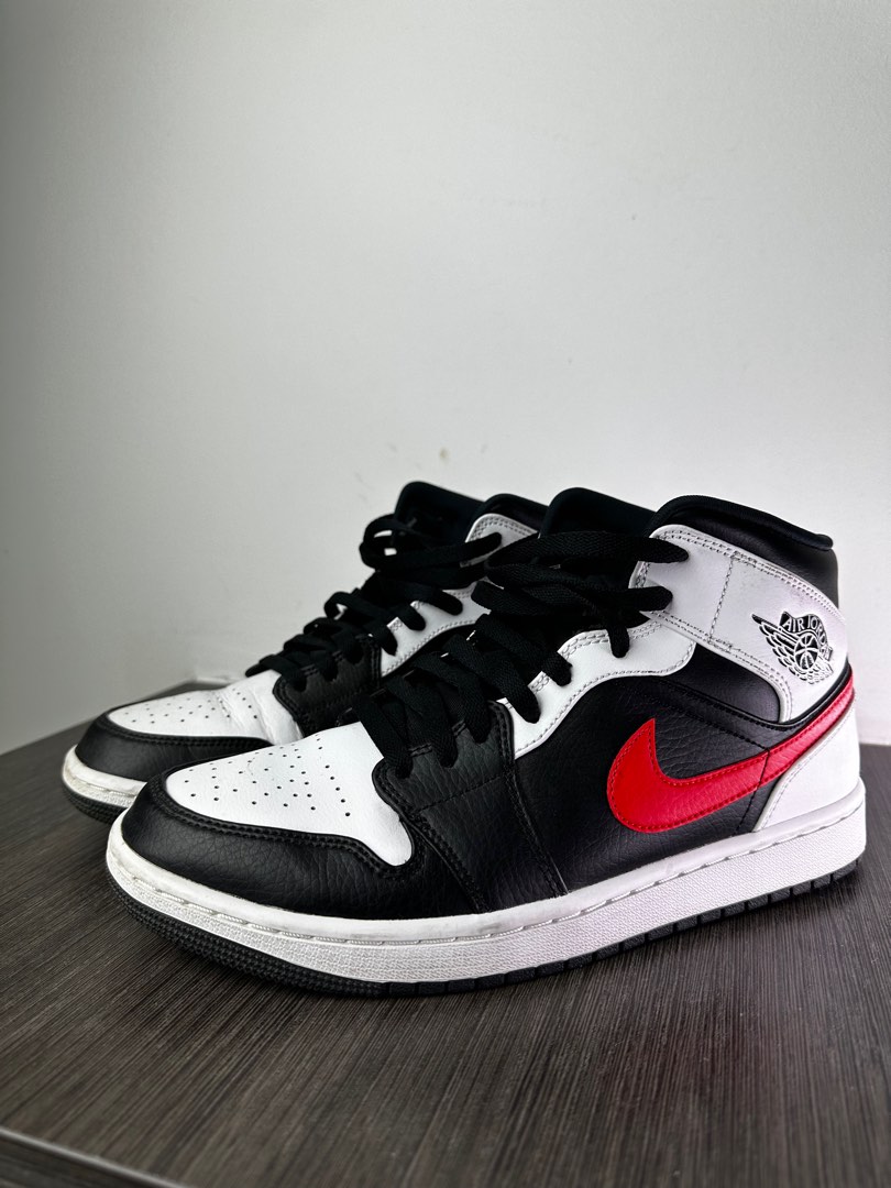 Nike Air Jordan 1 amid Black Chile Red Men s Fashion Footwear