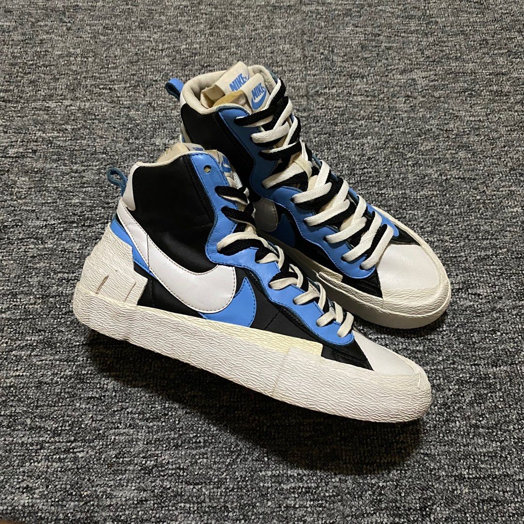 Nike blazer high sacai shop white black legend blue