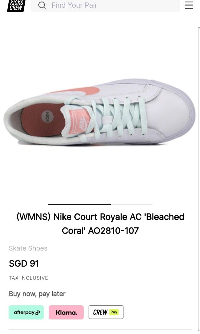 Nike Court Royale AC Bleached Coral