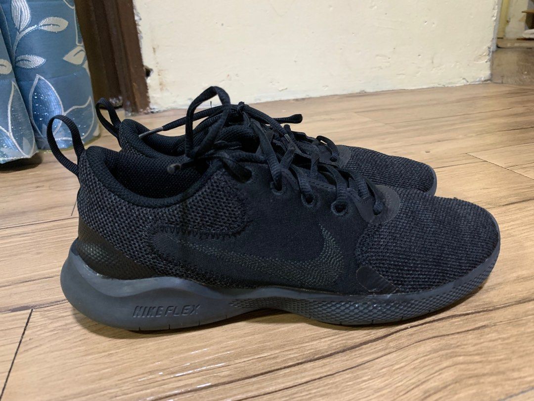 Nike flex All black running shoes Women s Fashion Footwear