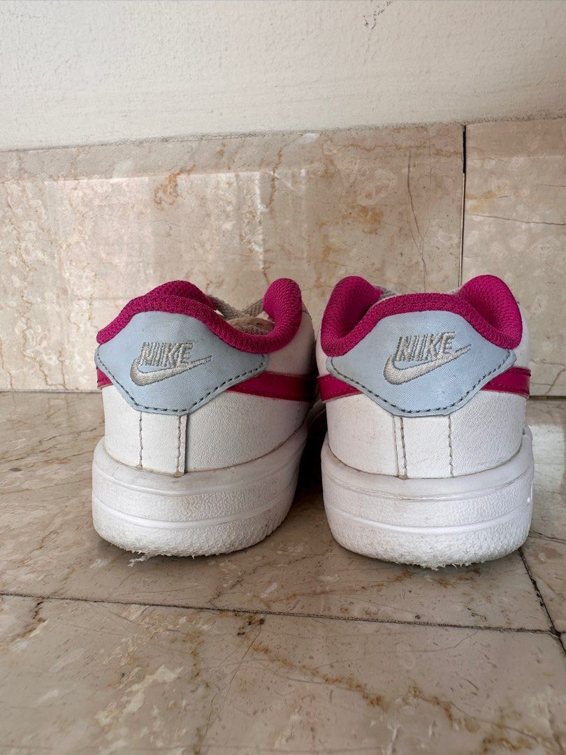 Nike Force 1 18 TD White Fire pink Women s Fashion Footwear
