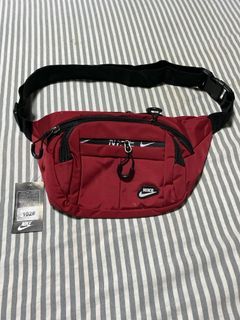 nike red fanny pack
