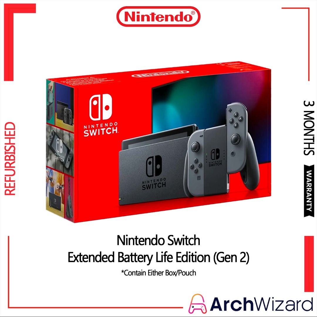 Nintendo switch gray v2 store