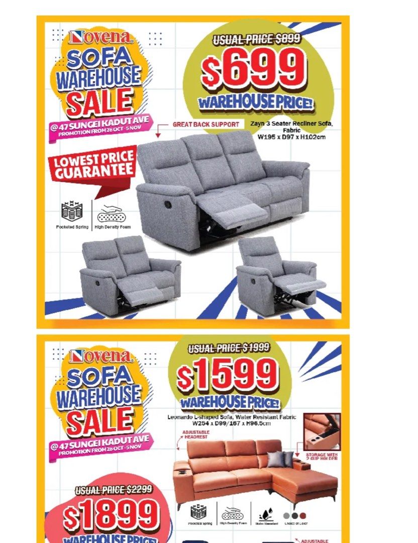 Novena furniture voucher 80, Tickets & Vouchers, Vouchers on Carousell