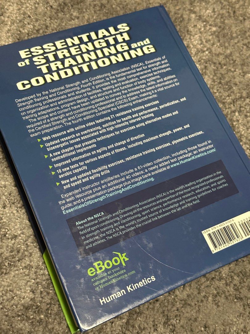 NSCA ESSENTIALS OF STRENGTH TRAINING AND CONDITIONING 4th EDITION