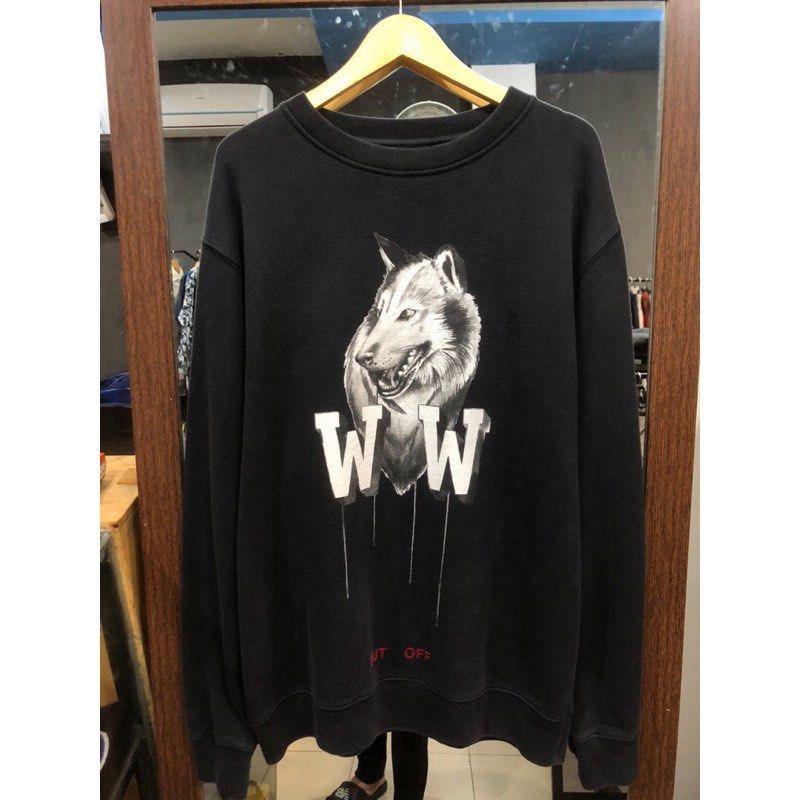 Off white wolf sweatshirt new arrivals