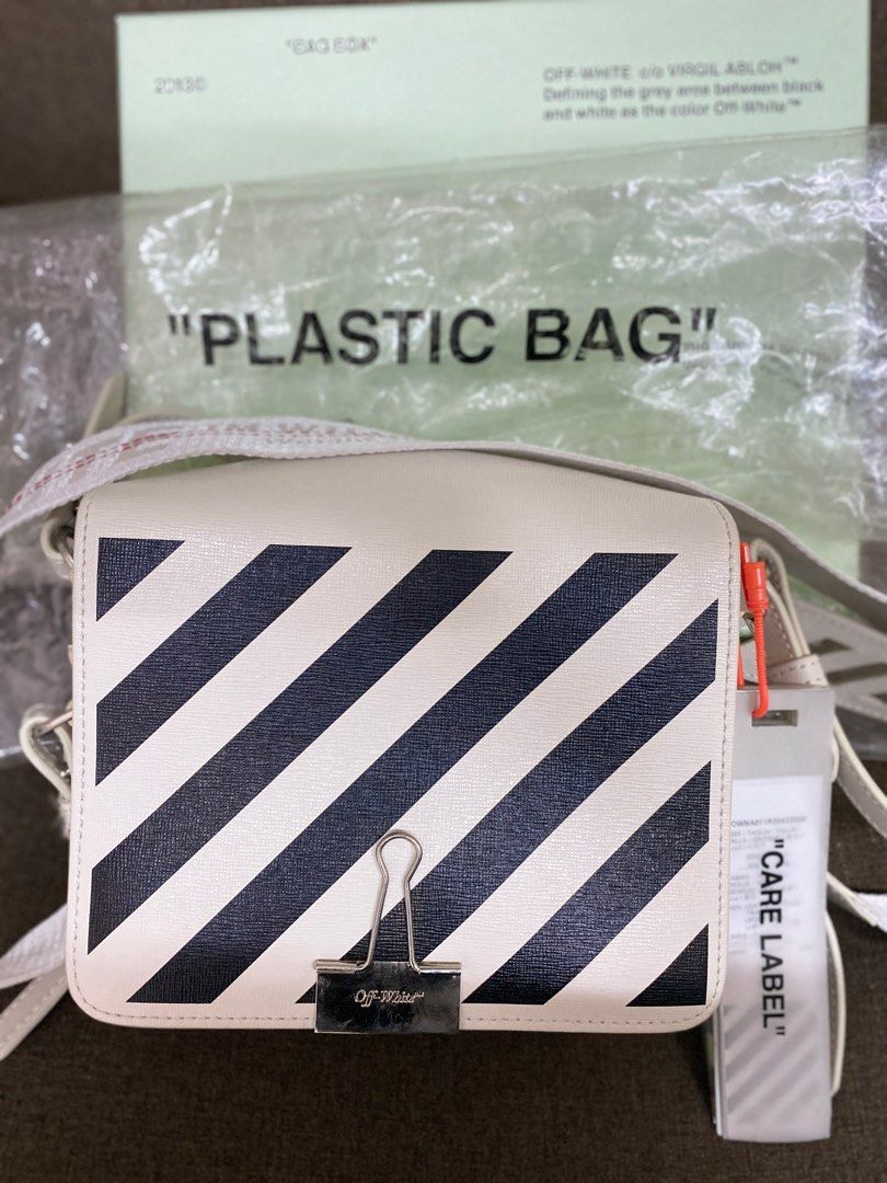 Off-White c/o Virgil Abloh Binder Clip Crossbody Bag in Black