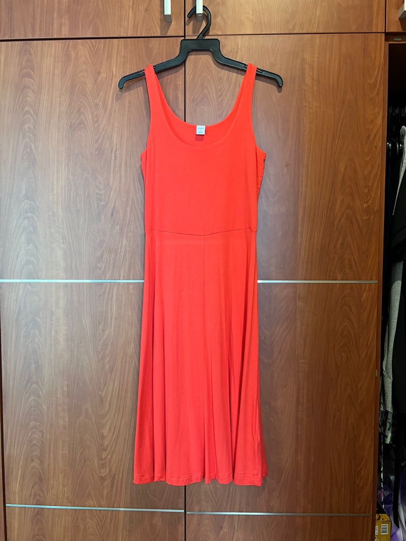 Orange dress cheap old navy
