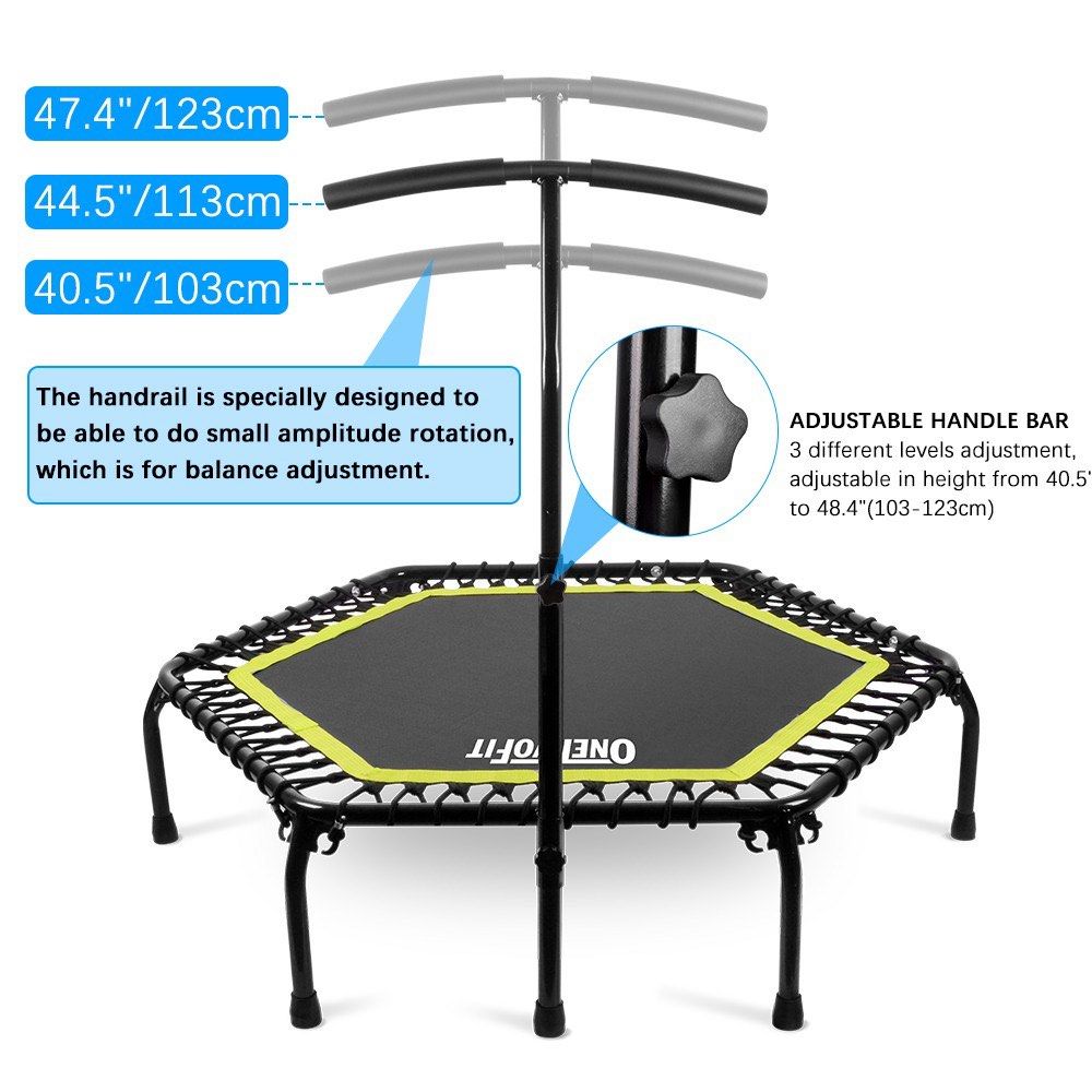Trampoline new arrivals with handlebar
