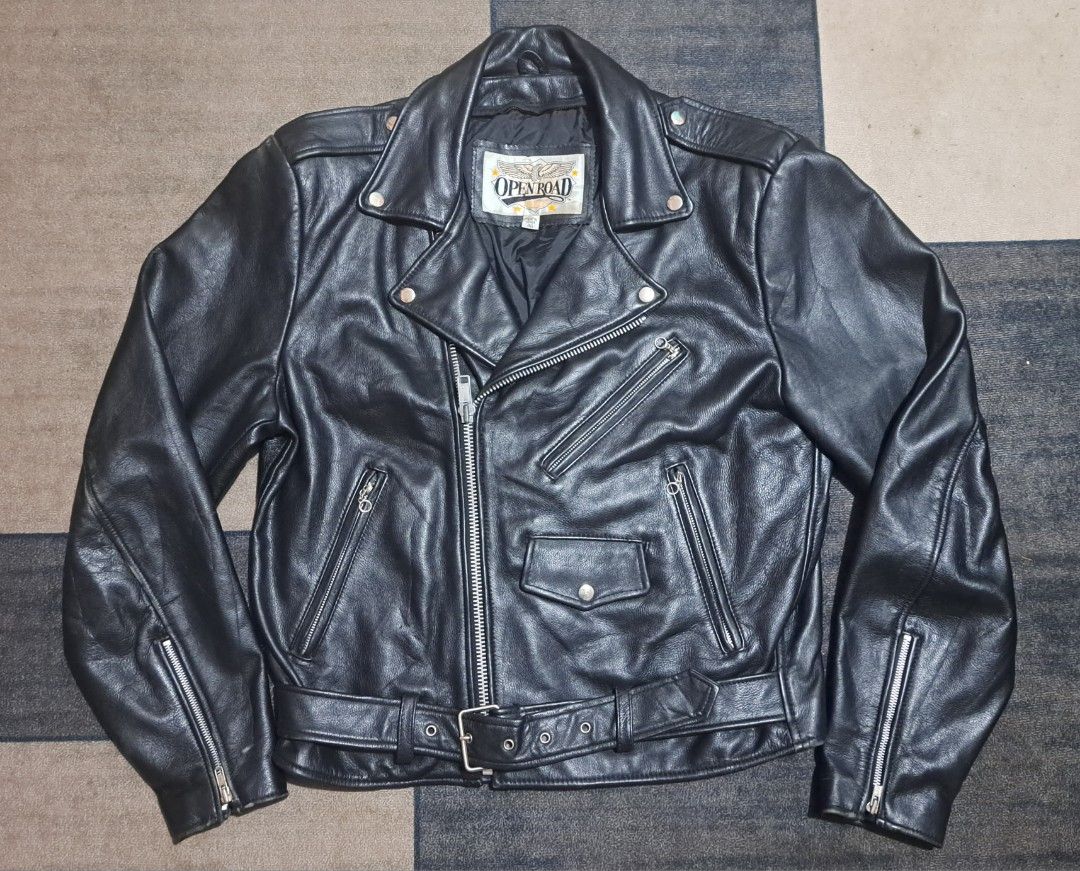 OPEN ROAD COWHIDE BIKER JACKET
