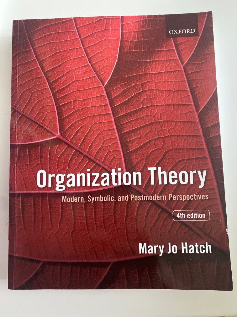Mary Jo Hatch Organization Theory