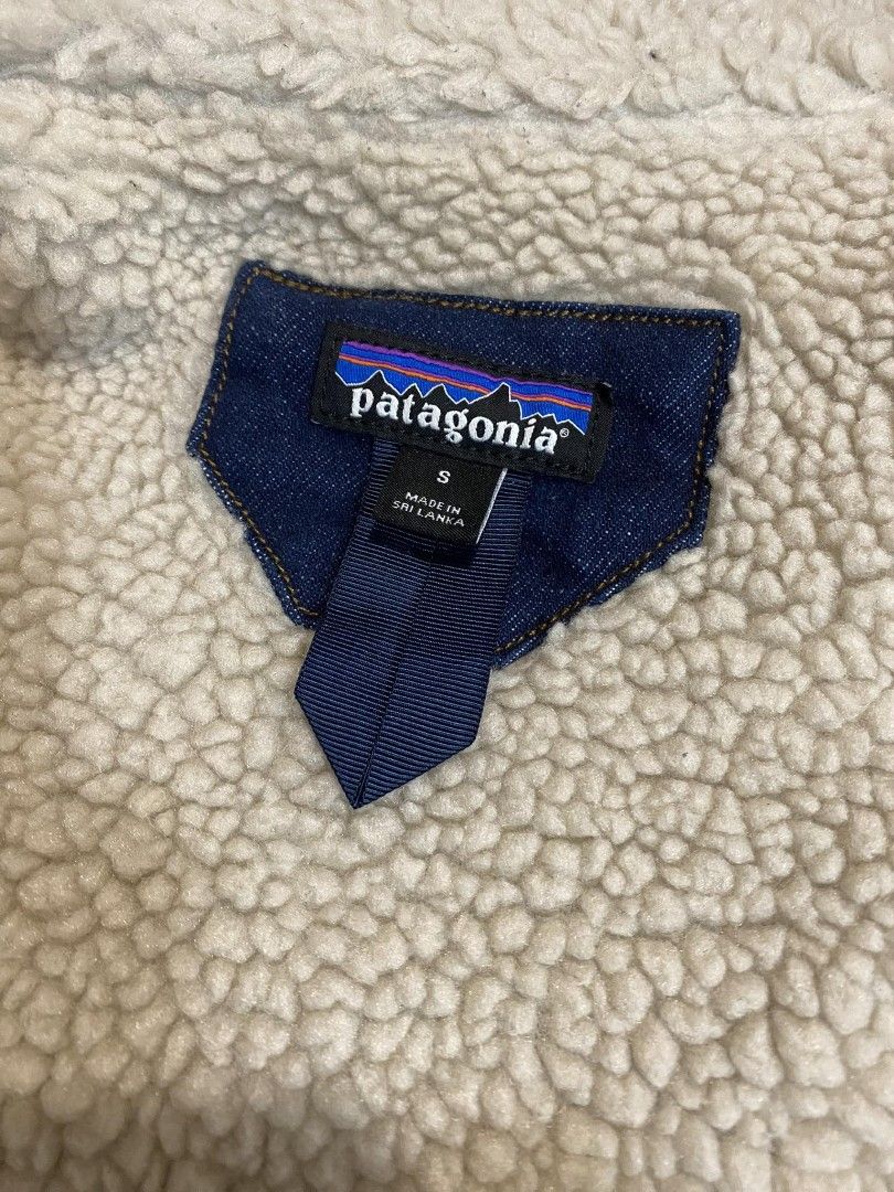 Patagonia Pile Lined Denim Trucker Jacket, Luxury, Apparel on Carousell