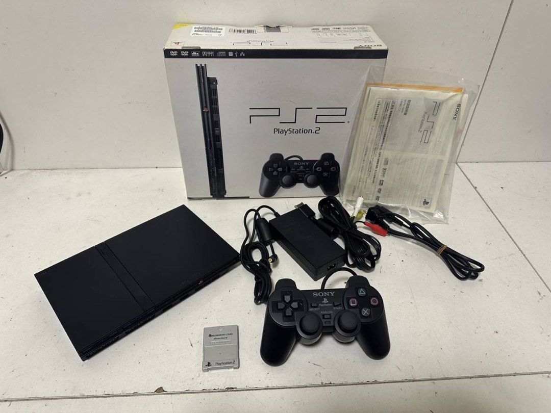 中古美品原裝日版Sony PlayStation 2 ps2 主機套裝薄機slim scph-70000