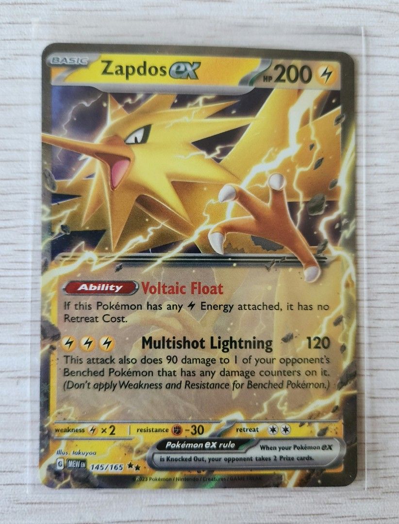 Pokémon - Zapdos - 151, Hobbies & Toys, Toys & Games on Carousell