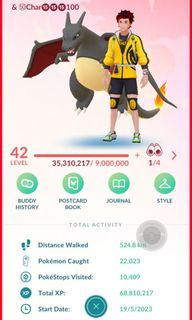 Pokémon Go Account ✨ Team Mystic Level 30 ✨ 7 Shiny ✨ 50