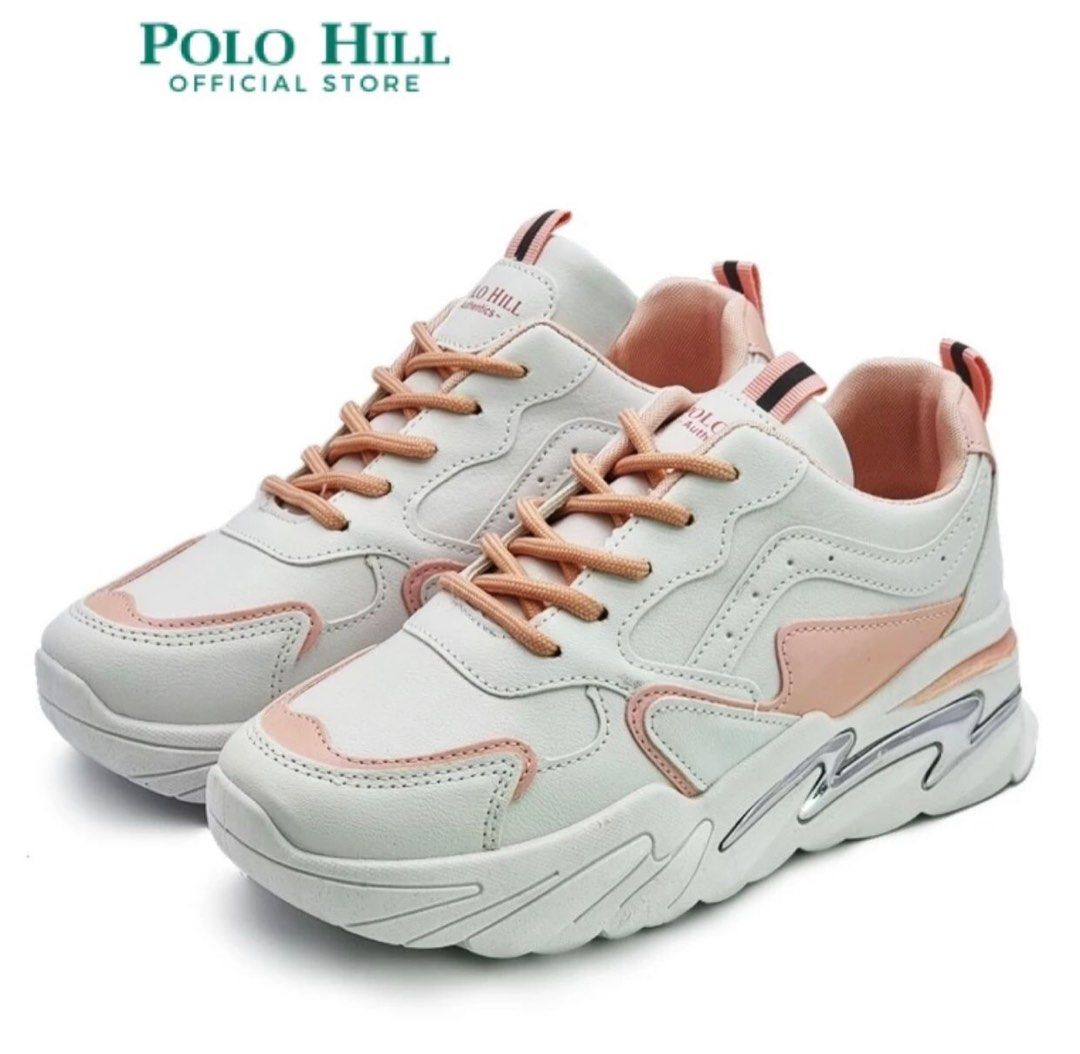 POLO HILL SPORT SHOES PINK WHITE Women s Fashion Footwear Sneakers on Carousell