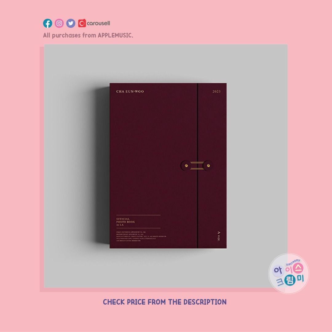 PREORDER CHA EUN WOO ASTRO CHA EUN WOO 2023 OFFICIAL PHOTO BOOK IN LA