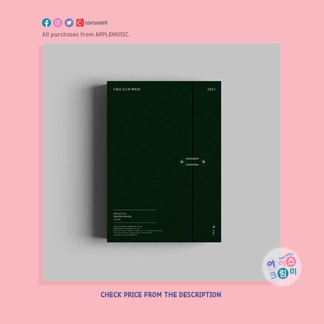 PREORDER CHA EUN WOO ASTRO CHA EUN WOO 2023 OFFICIAL PHOTO BOOK IN LA