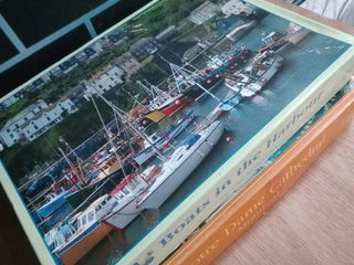 Puzzle 1000 pcs Boats in the Harbour and Cathedral