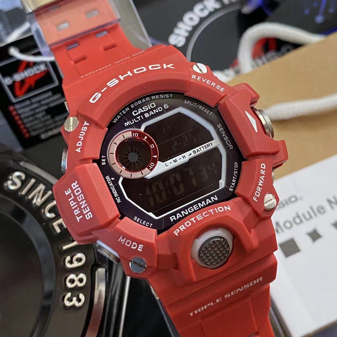G shock rangeman hotsell merah