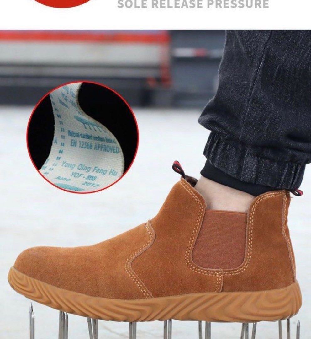 Mens casual cheap safety shoes
