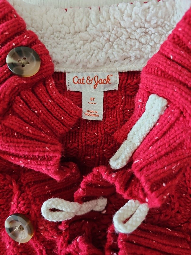Red wool winter jacket Babies Kids Babies Kids Fashion on