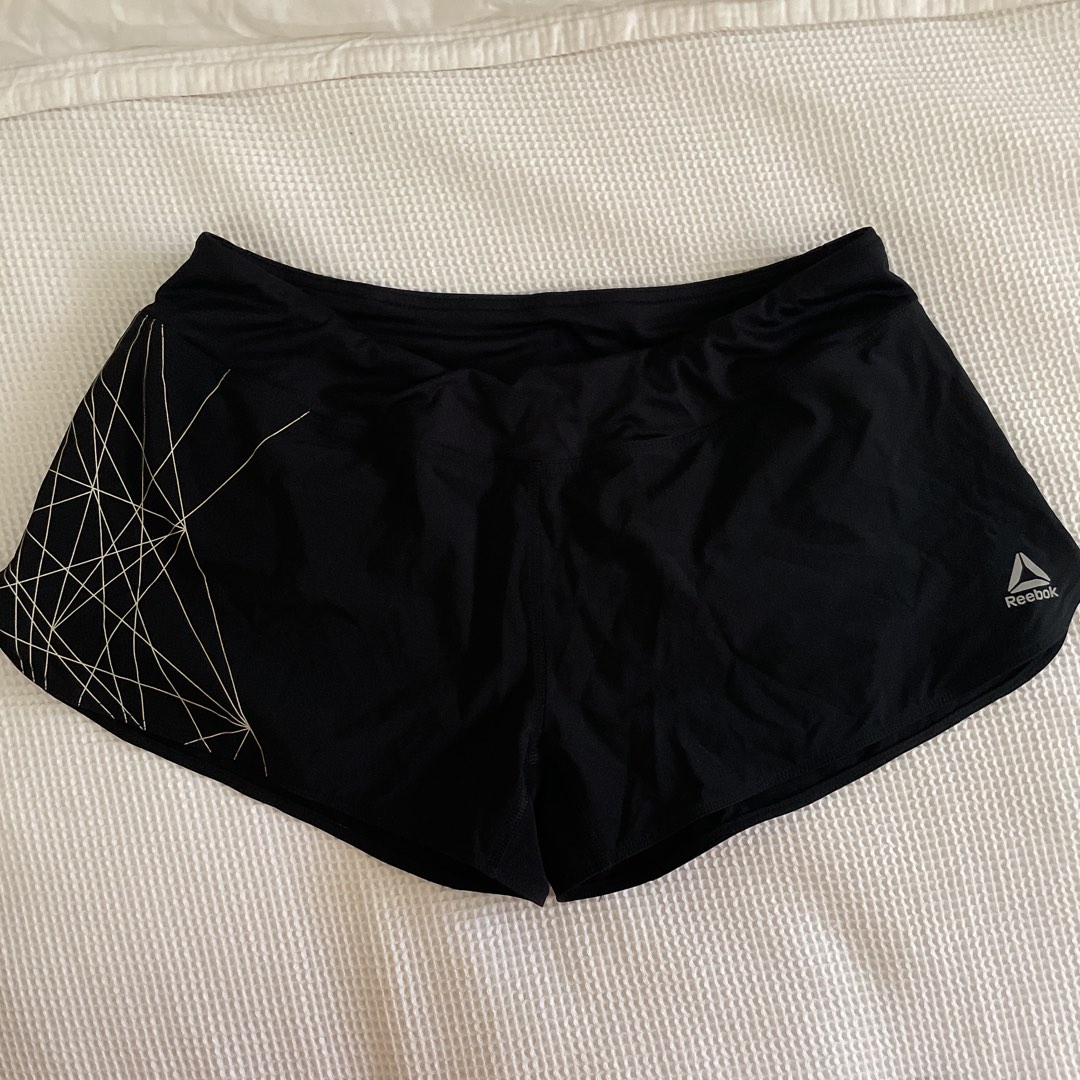 Reebok black shorts sale