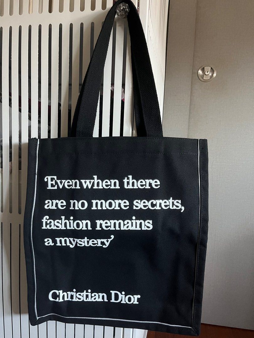 Christian dior quote tote bag outlet