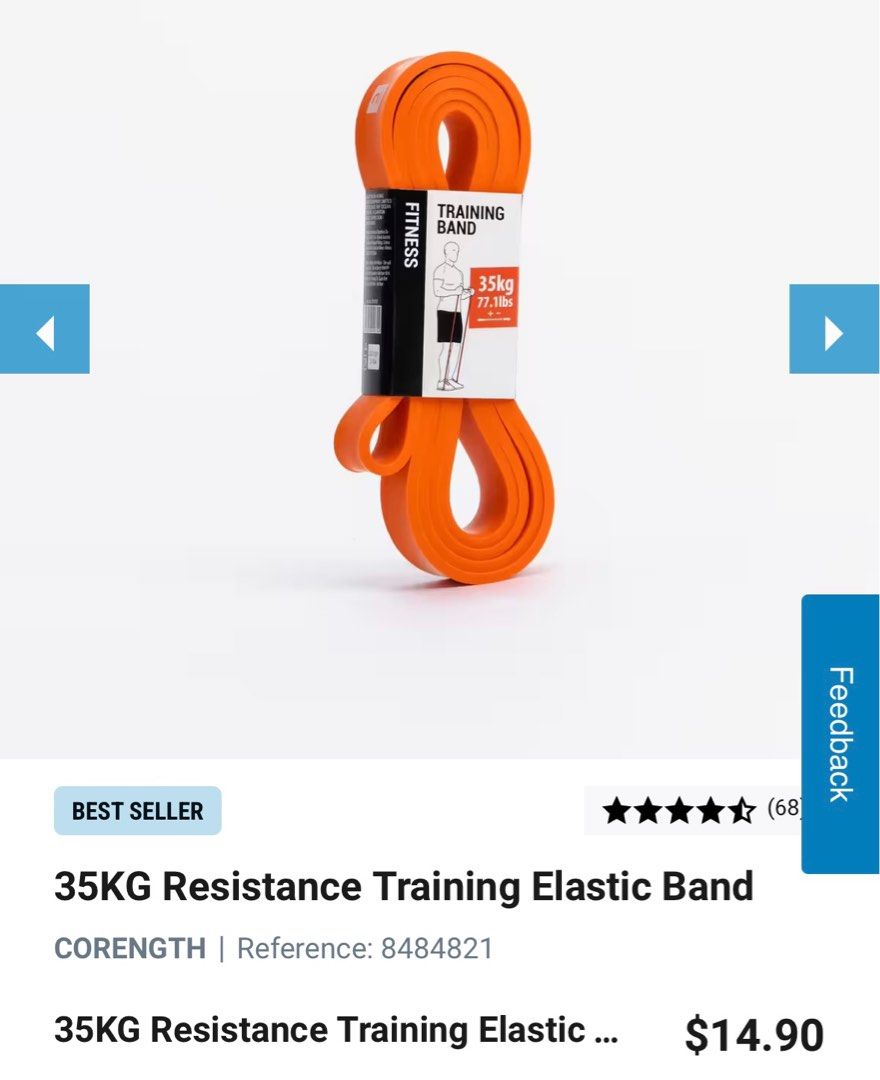 35KG Resistance Training Elastic Band