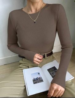 Ribbed Knitted Sweaters
