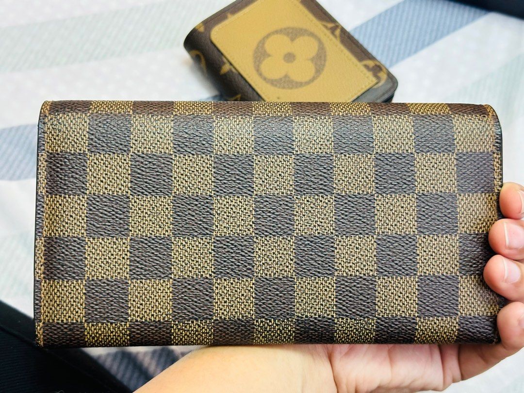 free shipping prompt decision * Damier * Louis Vuitton ( N60017 ) long  wallet porutofoiyu*bla The LOUIS VUITTON: Real Yahoo auction salling