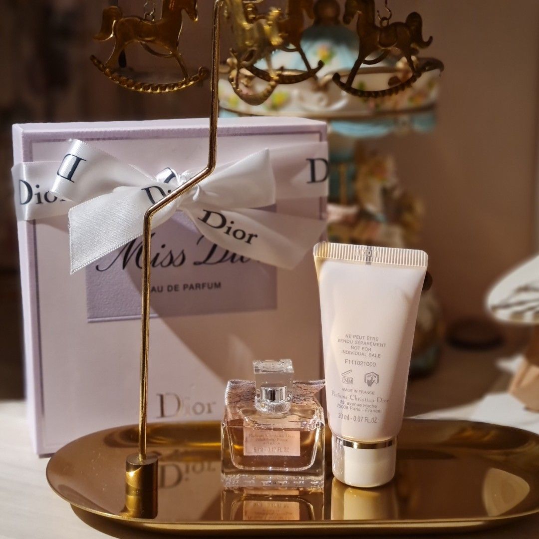 🎄SALE! Miss Dior Eau De Parfum & Body Milk Coffret Set, Beauty