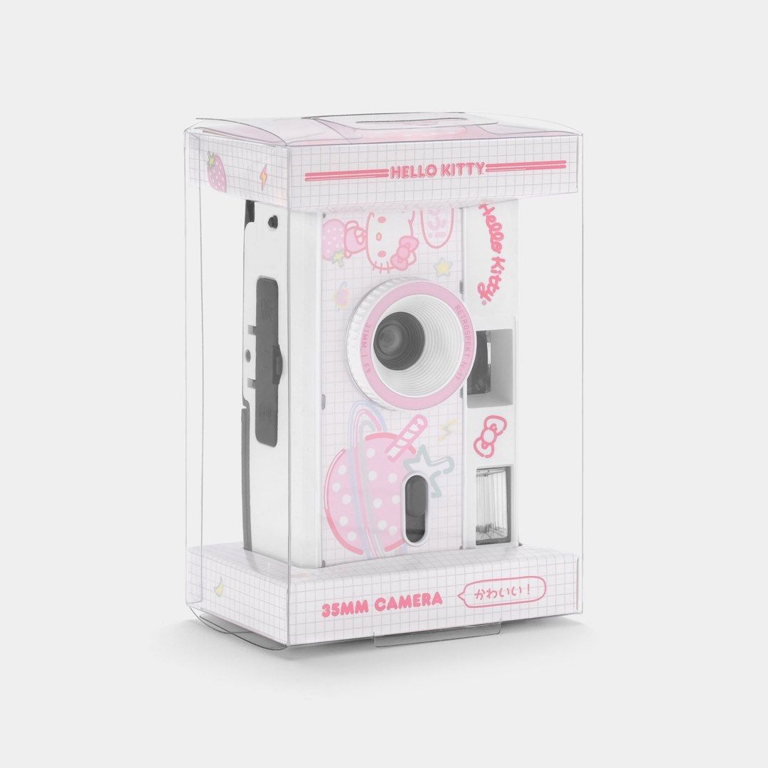 Sanrio Hello Kitty Strawberry Milk 35mm Camera (Category: Cameras) located in Quezon City. Submitted by unicornmanila (Listing ID 1263973227, Image 2). Description: 🤍 Sanrio Hello Kitty Strawberry Milk 35mm Camera 🩵 preorder eta March 💜 50% down payment required .