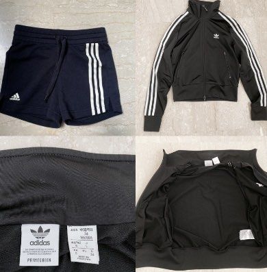 Adidas jacket outlet and shorts set