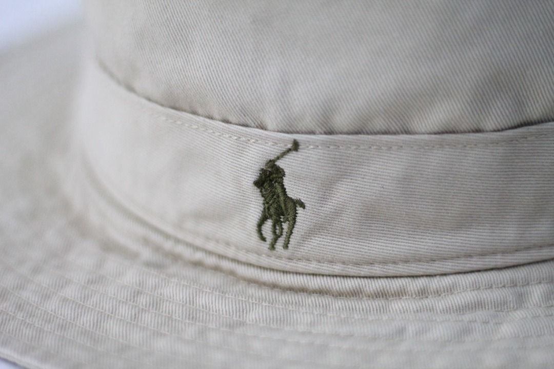 Vintage polo bucket hat sales
