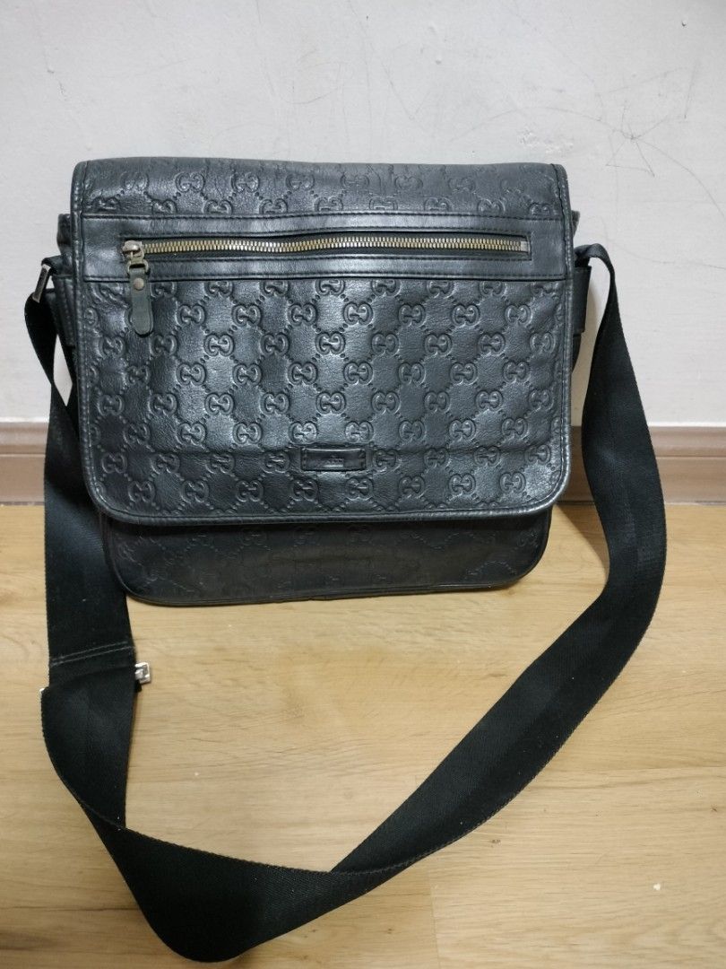 Gucci leather sling bag 2025