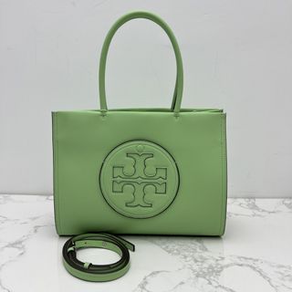 Mini Ella Eco Tote Bag - Tory Burch - White - Vegan Leather