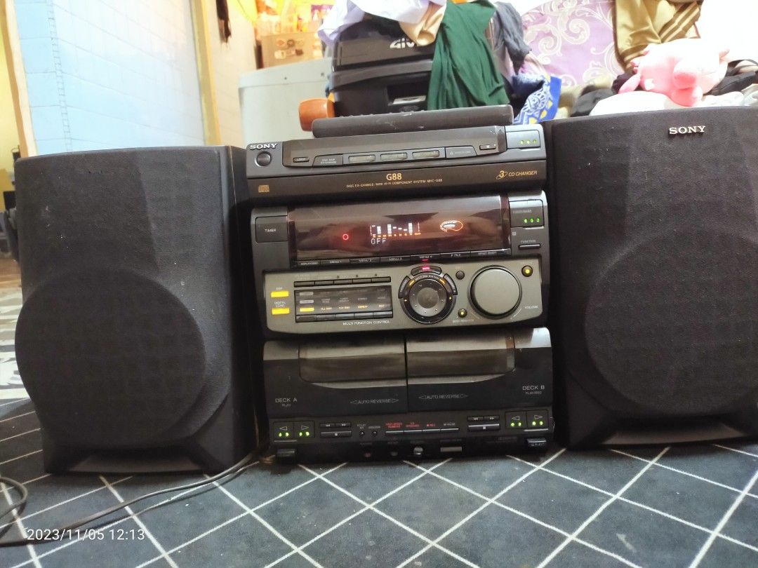 Sony hifi stereo system top