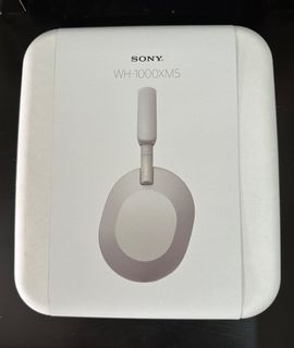 原裝行貨］Sony WH-1000XM5 無線降噪耳機銀色, 音響器材, 頭戴式/罩耳