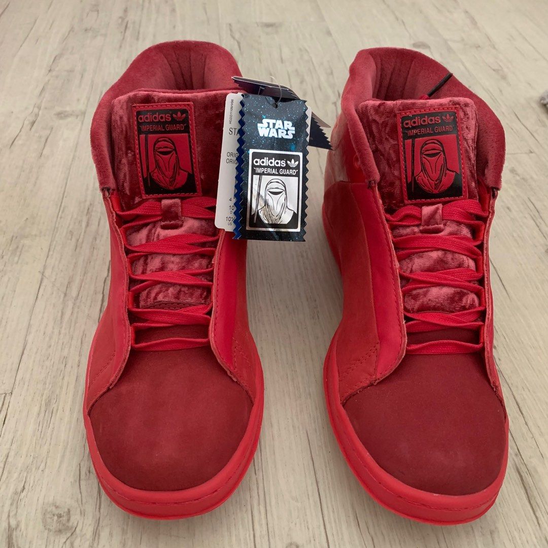 Star Wars Adidas Originals Trilogy Limited Edition Red Royal Guard Stan Smith Mid Sneakers Sport Shoes No More In Production