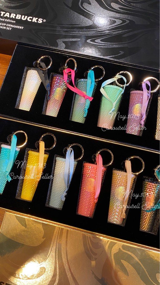 Starbucks PH Ornaments Keychain Set - 12pcs (Category: Water Bottles & Tumblers) located in Makati City. Submitted by may.1013 (Listing ID 1264073227, Image 1). Description: Starbucks Philippines Limited Edition Ornaments Keychain - 2 set of 6pcs per box - total of 12 Philippines Exclusive Keychain Selling below cost - 9,500 .