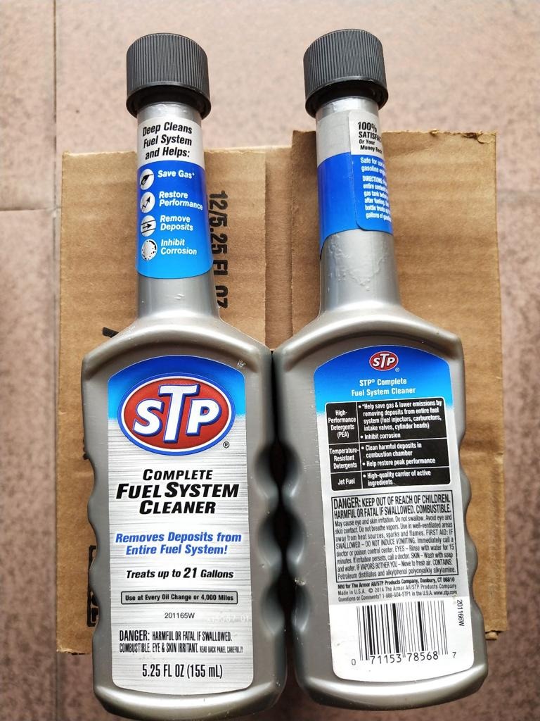 Stp complete outlet fuel system cleaner
