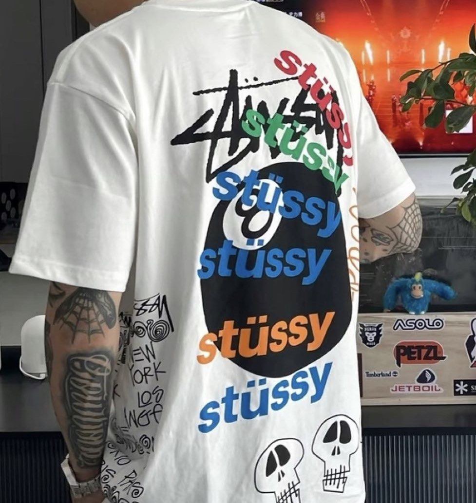 T-shirts Stüssy Test Strike Pigment Dyed Tee UNISEX Black