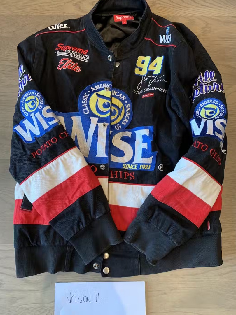 Supreme wise racing jacket store