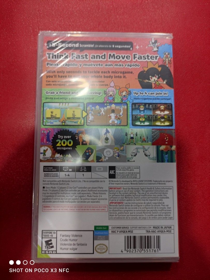 SWITCH WARIOWARE MOVE IT(MDE) (Category: Nintendo) located in Makati City. Submitted by yomyom_onlineshop (Listing ID 1264004245, Image 2). Description: For Sale Only Brandnew Sealed No To trade/SWAP Delivery within the day Taguig Market Market Can book Via lalamove Less Time Less Effort Cod,Gcash,Banktransfer.