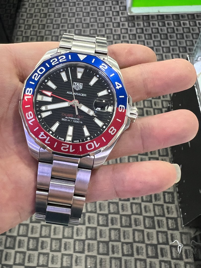 Tag aquaracer hot sale gmt pepsi