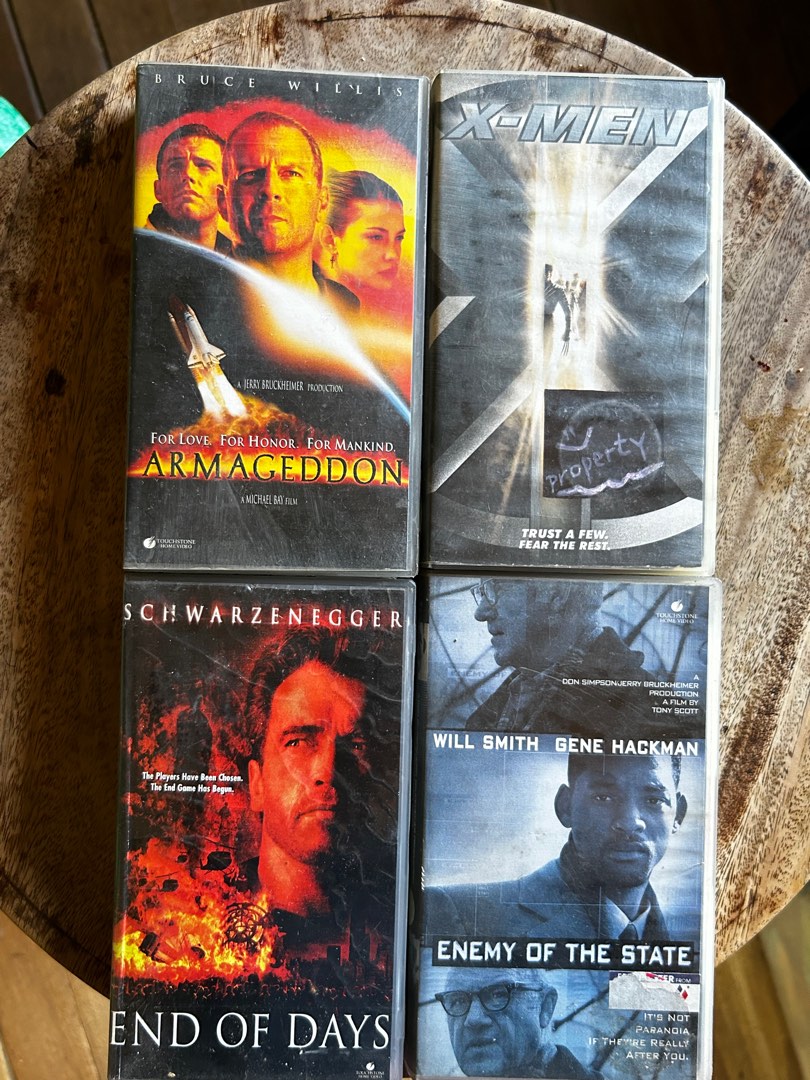 TAKE ALL! VHS tapes Armageddon End of Days X-Men, Hobbies & Toys, Music